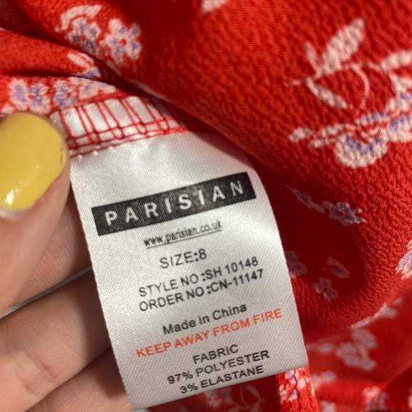 Parisian Works Scarlet Floral Bandeau - Picture 10 of 12